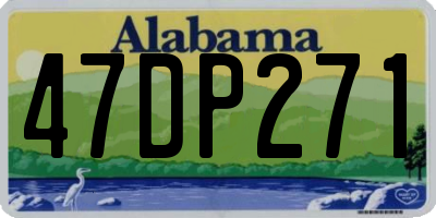 AL license plate 47DP271