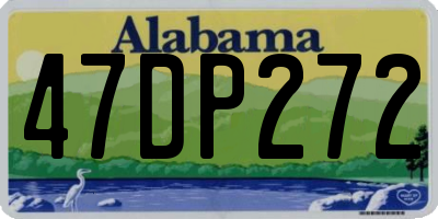 AL license plate 47DP272