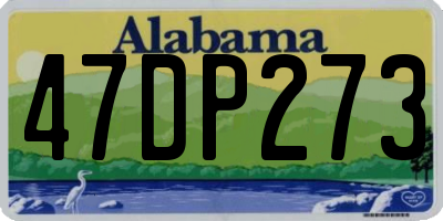 AL license plate 47DP273
