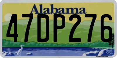 AL license plate 47DP276
