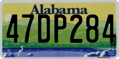 AL license plate 47DP284