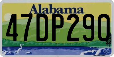 AL license plate 47DP290