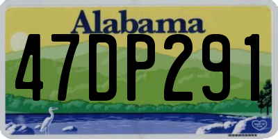AL license plate 47DP291