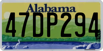 AL license plate 47DP294