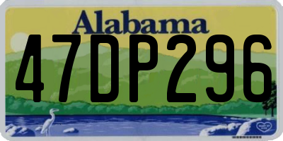 AL license plate 47DP296