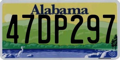 AL license plate 47DP297