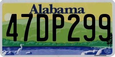 AL license plate 47DP299