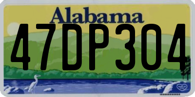 AL license plate 47DP304