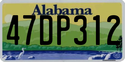 AL license plate 47DP312