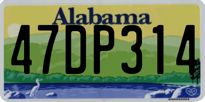 AL license plate 47DP314