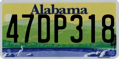 AL license plate 47DP318
