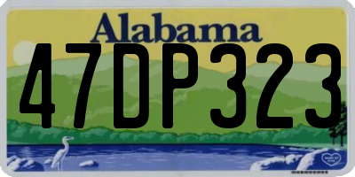 AL license plate 47DP323