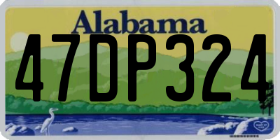 AL license plate 47DP324