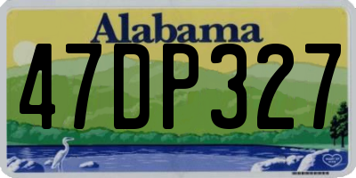 AL license plate 47DP327