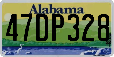 AL license plate 47DP328