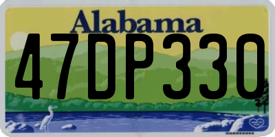 AL license plate 47DP330