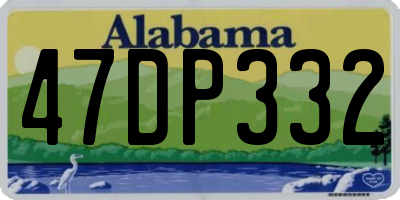 AL license plate 47DP332