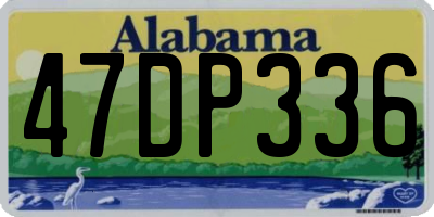 AL license plate 47DP336