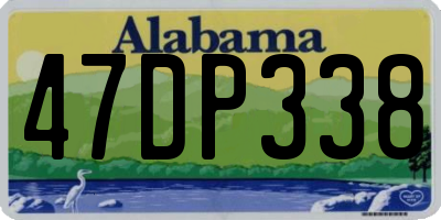 AL license plate 47DP338