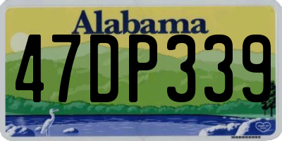 AL license plate 47DP339