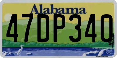 AL license plate 47DP340