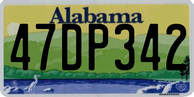 AL license plate 47DP342