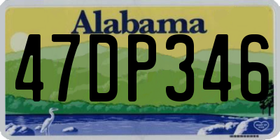 AL license plate 47DP346