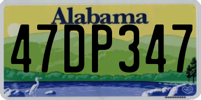 AL license plate 47DP347
