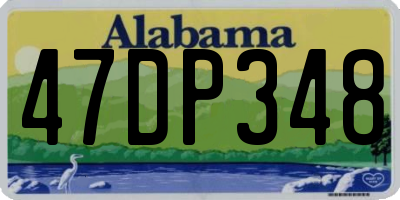 AL license plate 47DP348