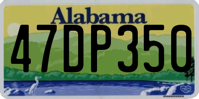 AL license plate 47DP350