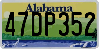 AL license plate 47DP352