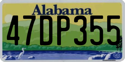 AL license plate 47DP355