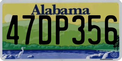 AL license plate 47DP356