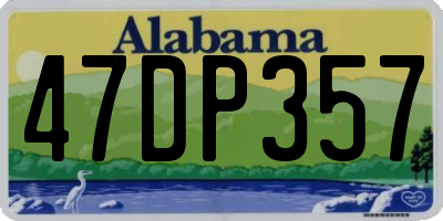 AL license plate 47DP357