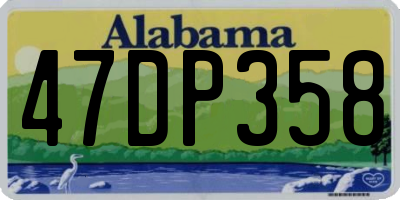 AL license plate 47DP358