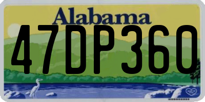 AL license plate 47DP360