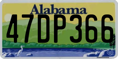 AL license plate 47DP366