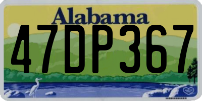 AL license plate 47DP367