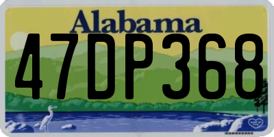 AL license plate 47DP368