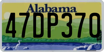 AL license plate 47DP370