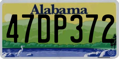 AL license plate 47DP372