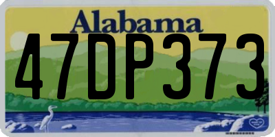AL license plate 47DP373