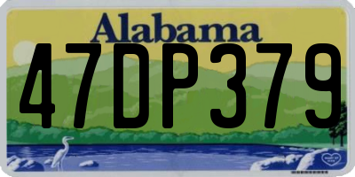 AL license plate 47DP379