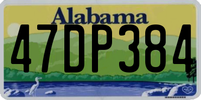 AL license plate 47DP384