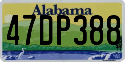 AL license plate 47DP388