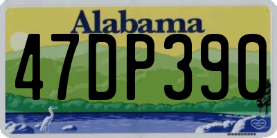 AL license plate 47DP390