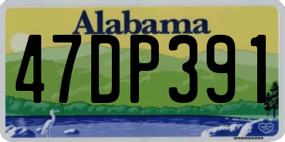 AL license plate 47DP391