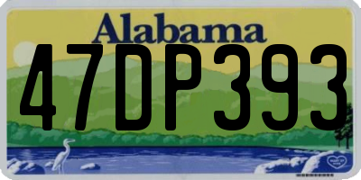AL license plate 47DP393