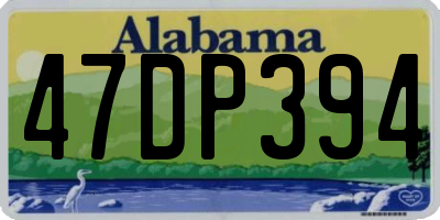 AL license plate 47DP394