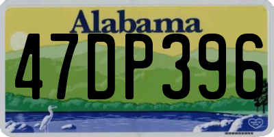AL license plate 47DP396